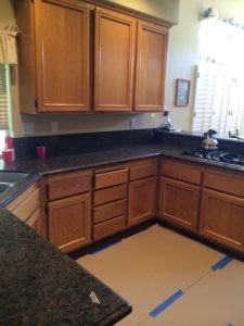 Kitchen cabinet refacing before and after photos in Southern California