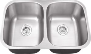 Resized -Stainless Steel #MBM55 5050 Double Bowl