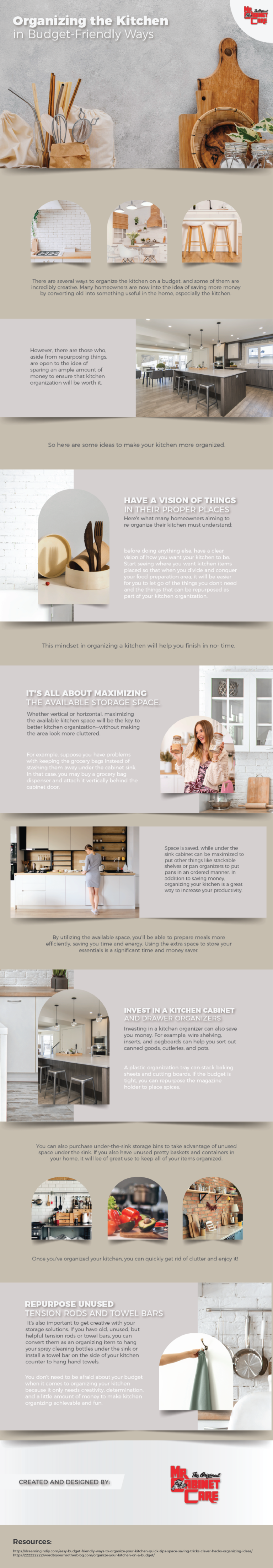Organizing the Kitchen in Budget-Friendly Ways ( Infographic)