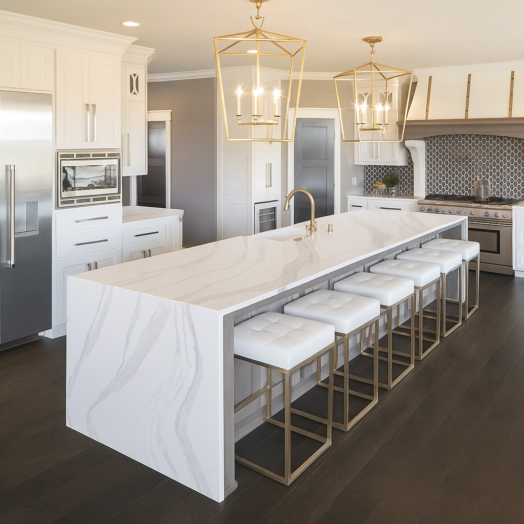 Kitchen Countertops in Orange